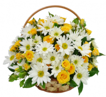 Cesta de Flores Prosperidade